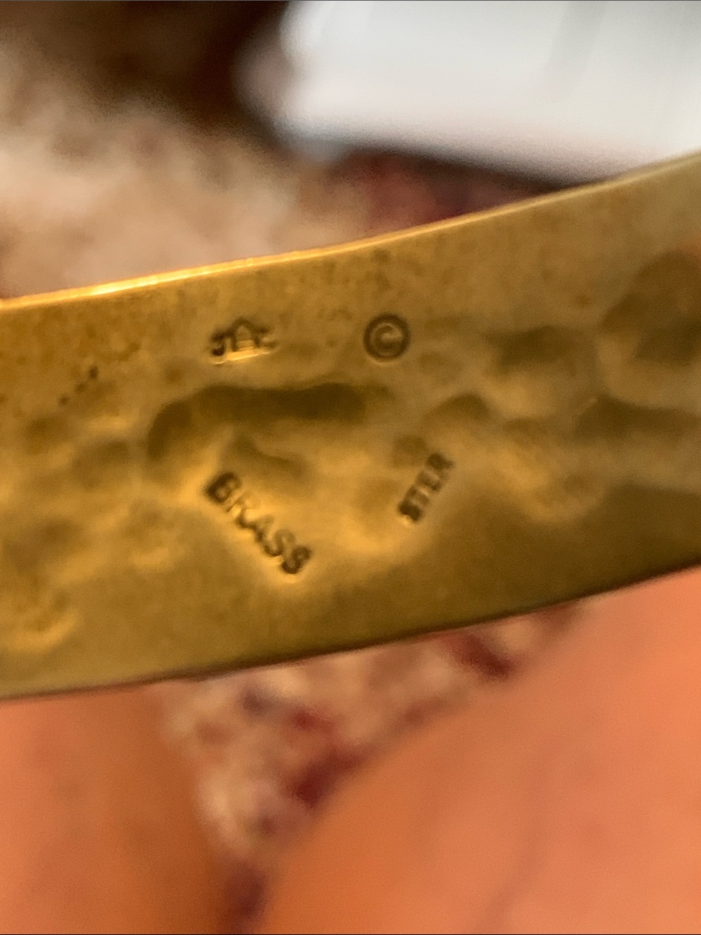 Jeep collins silver and brass heart cuff bracelet - Picture 8 of 13